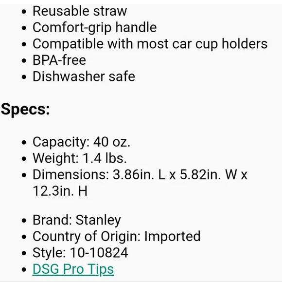 Stanley Tumbler Cup - Picture 14 of 16